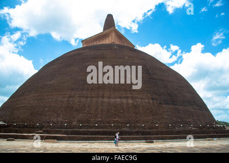 berühmte Abhayagiri Stupa in Anaradhapura Sri lanka Stockfoto