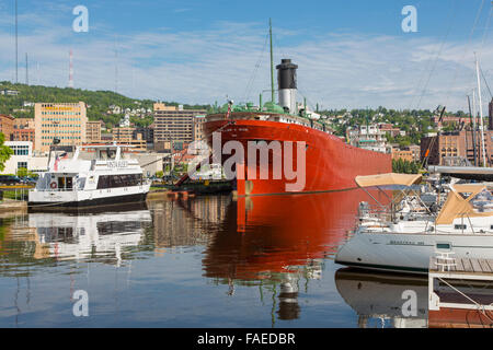 S.s. William A. Irvin Erz Bootsmuseum in Duluth, Minnesota am nordwestlichen Ufer des Lake Superior Stockfoto