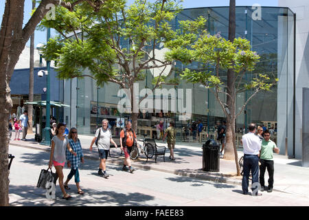Apple Store am 3rd Street Promenade, Santa Monica, Los Angeles, Kalifornien, USA, Vereinigte Staaten von Amerika Stockfoto