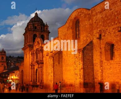 Kolonialarchitektur in Cuzco, Peru. Stockfoto