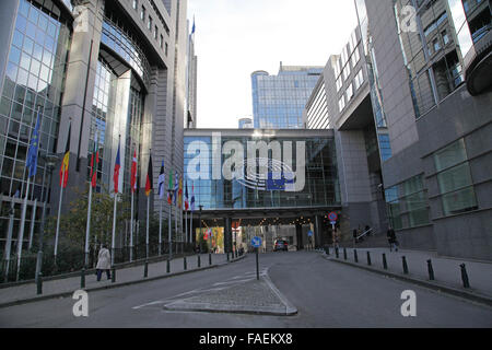 Hauptsitz der Europäischen Union in Brüssel Belgien Stockfoto