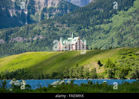 Kultige Prince Of Wales Hotel Waterton Nationalpark Alberta Kanada Stockfoto