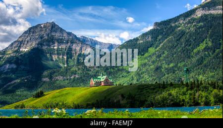 Kultige Prince Of Wales Hotel Waterton Nationalpark Alberta Kanada Stockfoto