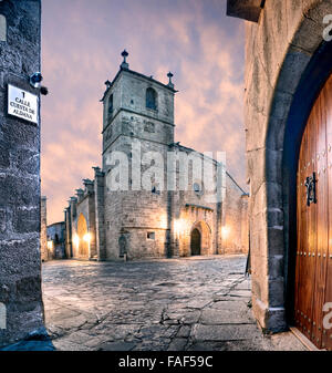 Kathedrale von Santa Maria Kirche Altstadt Extremadura Cáceres Spanien Stockfoto