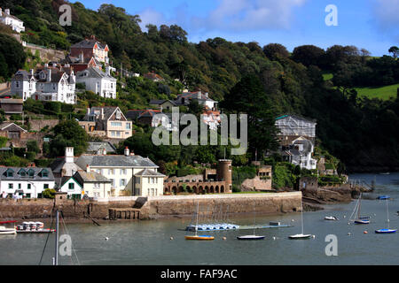 Kingswear an der Mündung des Flusses Dart, Devon. Stockfoto