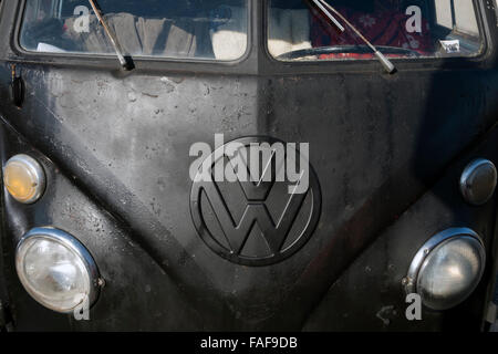 Vintage split Screen-VW-bus Stockfoto