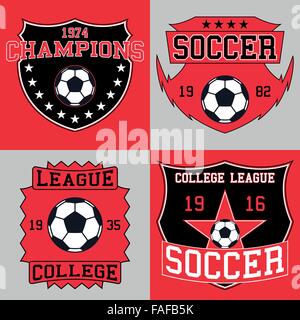 Fußball-Logo Typografie, Grafik t-shirt Stock Vektor