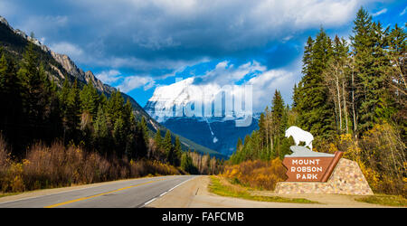 Mount Robson Provincial Park in British Columbia Kanada Stockfoto