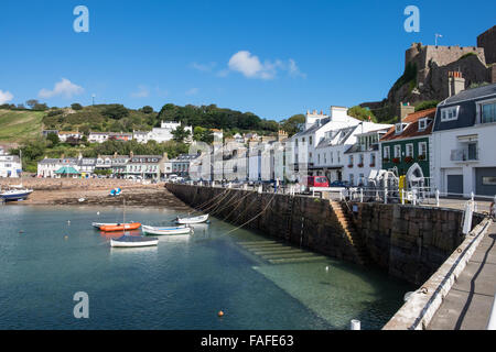 Gorey Hafen in Jersey, Kanalinseln Stockfoto