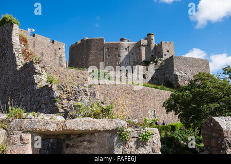 Mont Hochmuts Burg, Jersey, Kanalinseln Stockfoto