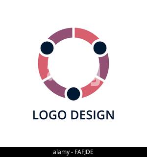 Vektor-Illustration von Menschen-logo Stock Vektor