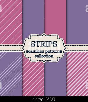 Vektor-Illustration-Set von seamless pattern Stock Vektor