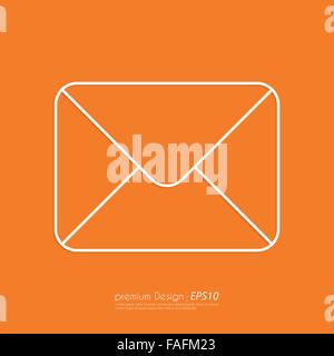 Aktie Vector Linear Symbol mail Stock Vektor