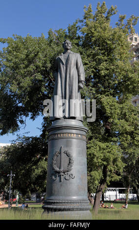 Statue von Felix Dzerzhinsky, der sowjetische Staatsmann in der gefallenen Monument Park (Muzeon Park der Künste), Moskau, Russland. Stockfoto