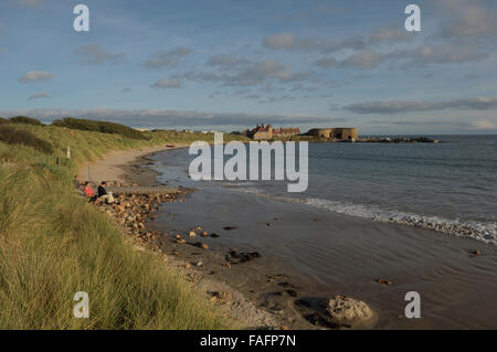 Beadnell Bay, Northumberland, England, UK. Europa Stockfoto