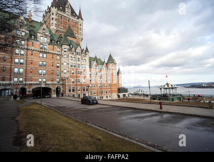 Château Frontenac in Old Quebec Stadt, Quebec, Kanada Stockfoto