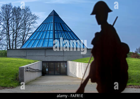 Plugstreet 14-18 Erfahrung, Auslegung des ersten Weltkrieges am Ploegsteert, West-Flandern, Belgien-Center Stockfoto