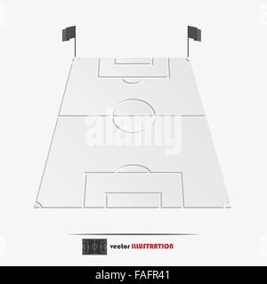 Abstrakte Fußball Feld Web-Symbol für Ihr design Stock Vektor