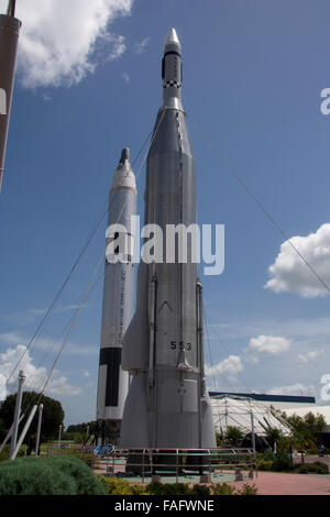 Kennedy Space Center NASA Rakete Garten Stockfoto