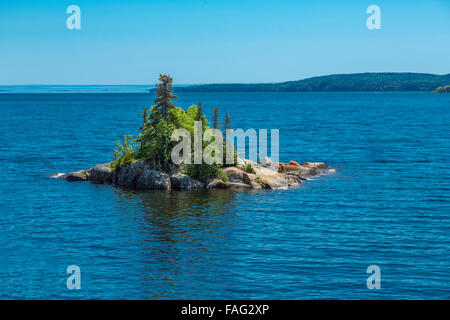 Kleine Insel im oberen See in Ontario Kanada Stockfoto