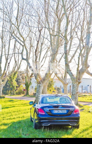 Marseille, Frankreich 6. März 2014: Mercedes-Benz C-Klasse t-Modell 2014 2015 Probefahrt am 6. März 2014 in Marseille, Frankreich. Stockfoto