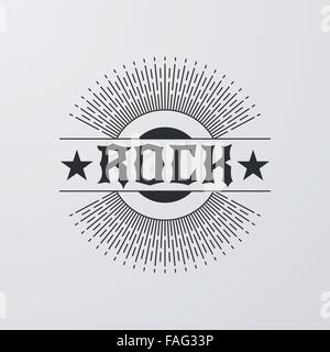 Vektor-Illustration. Das minimalistische Retro-logo Stock Vektor
