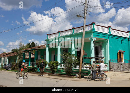 Bunte Haus in Viñales, Provinz Pinar del Rio, Kuba Stockfoto