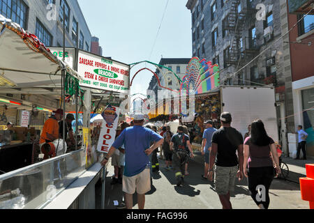 San Gennaro Festival der italienischen Mulberry St. wenig Italien Manhattan New York City Stockfoto