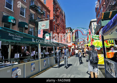 San Gennaro Festival der italienischen Mulberry St. wenig Italien Manhattan New York City Stockfoto