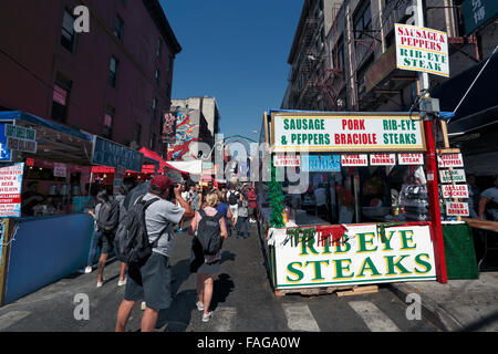 San Gennaro Festival Mulberry St. wenig Italien Manhattan New York City Stockfoto