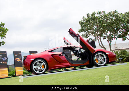 Hong Kong, China 1. Juni 2012: McLaren MP4 - 12 C Probefahrt am 1. Juni 2012 in Hong Kong. Stockfoto