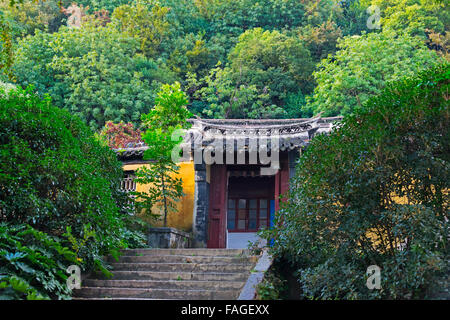 Guangjiao Tempel in Langshan Berg, Nantong, Jiangsu Province, China Stockfoto