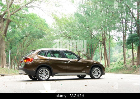 Hong Kong, China 10. Dezember 2010: BMW X1 Probefahrt, am 10. Dezember 2010 in Hong Kong. Stockfoto