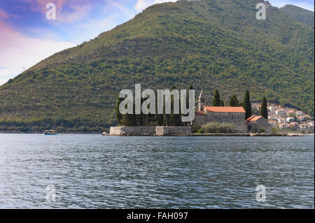 St George Island in der Nähe von Perast, Montenegro. Stockfoto