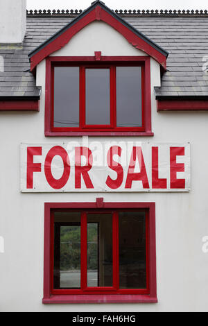 Haus zum Verkauf Zeichen Stockfoto