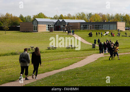 Das Openair-Wikingermuseum in Trelleborg, Slagelse, Seeland, Dänemark Stockfoto