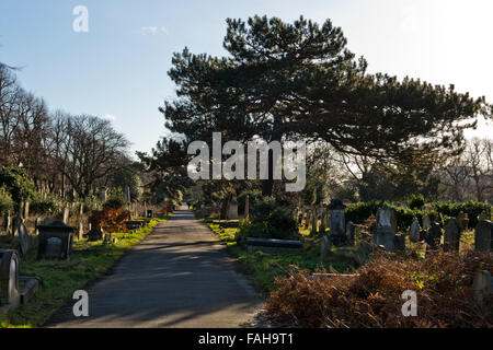 Befindet sich in der Nähe von Earls ist Court in Westlondon Brompton Road Friedhof und einer der glorreichen sieben Friedhöfe von London. Stockfoto