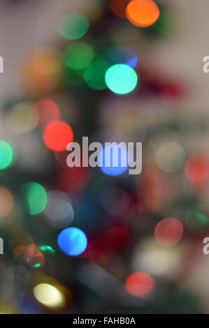 Chistmas Baum Lichter Bokeh detail Stockfoto