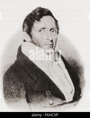 Sir Thomas Stamford Raffles, 1781 – 1826.  Britischer Staatsmann, Vizegouverneur von British Java, Generalgouverneur der Bencoolen und Gründer von Singapur. Stockfoto