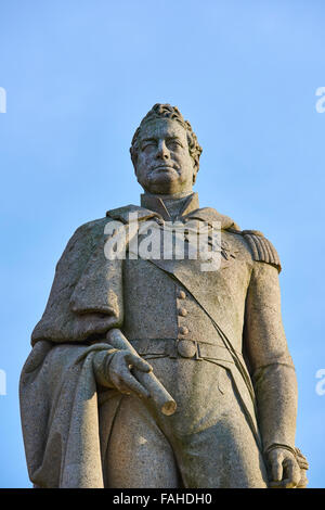 LONDON, UK - 28. Dezember: Nahaufnahme der Statue von König William VI in Greenwich, außerhalb der Royal Maritime Museum. 28. Dezember, 20 Stockfoto