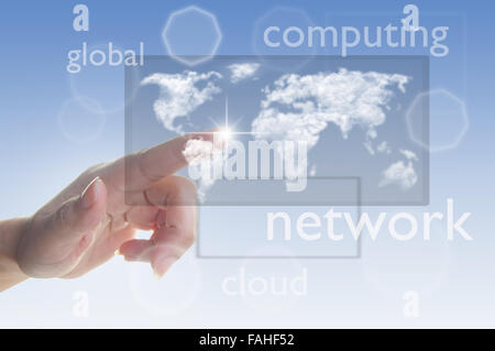 Cloud-computing-Konzept Stockfoto
