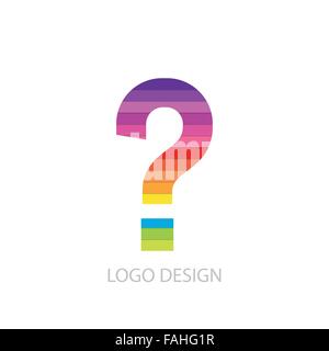 Vektor-Illustration von bunten Logo schreiben Stock Vektor