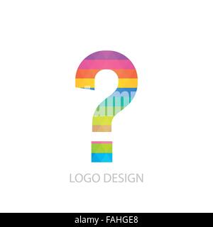 Vektor-Illustration von bunten Logo schreiben Stock Vektor