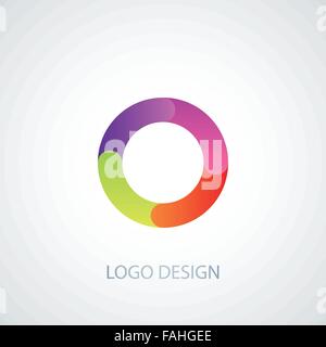 Vector Illustration Logo Buchstaben o Stock Vektor