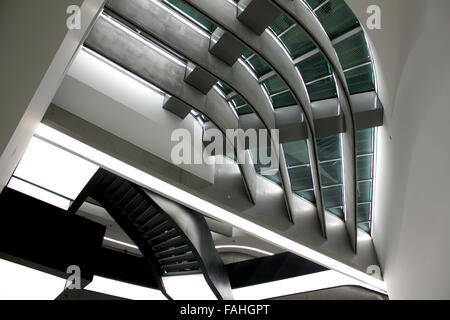 Rom, Italien - 22. November 2009: MAXXI in Rom, Italien - Innenansicht Einweihung. Stockfoto