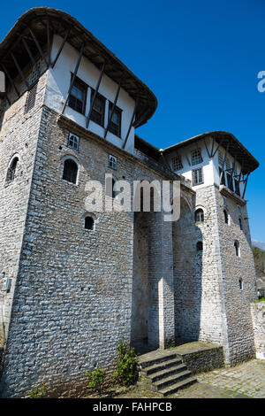 Traditionelles Steinhaus in Gjirokaster, Albanien Stockfoto