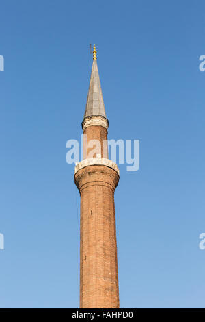Minarett der Hagia Sophia in Istanbul, Türkei. Stockfoto