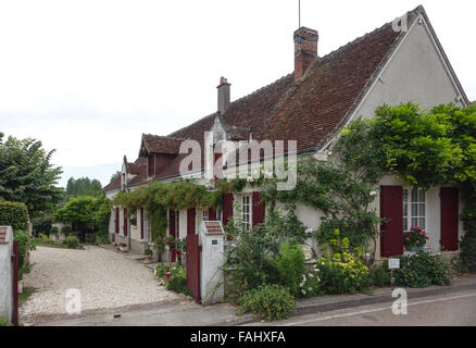 Chedigny, Frankreich, ein typisch malerischen französischen Dorf in der Region Loire-Tal. Stockfoto