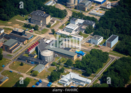 Luftaufnahme, Forschungszentrum Jülich, stillgelegten AVR-Hochtemperatur-Reaktor Jülich, Jülich, Niederrhein braun Kohlen Stockfoto