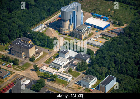 Luftaufnahme, Forschungszentrum Jülich, stillgelegten AVR-Hochtemperatur-Reaktor Jülich, Jülich, Niederrhein braun Kohlen Stockfoto